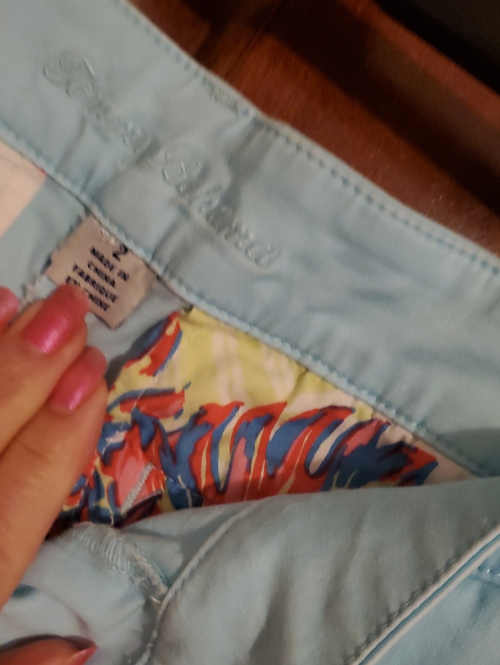 Tommy Bahama Pale Blue Women's Bermuda Shorts - Picture 3 of 6